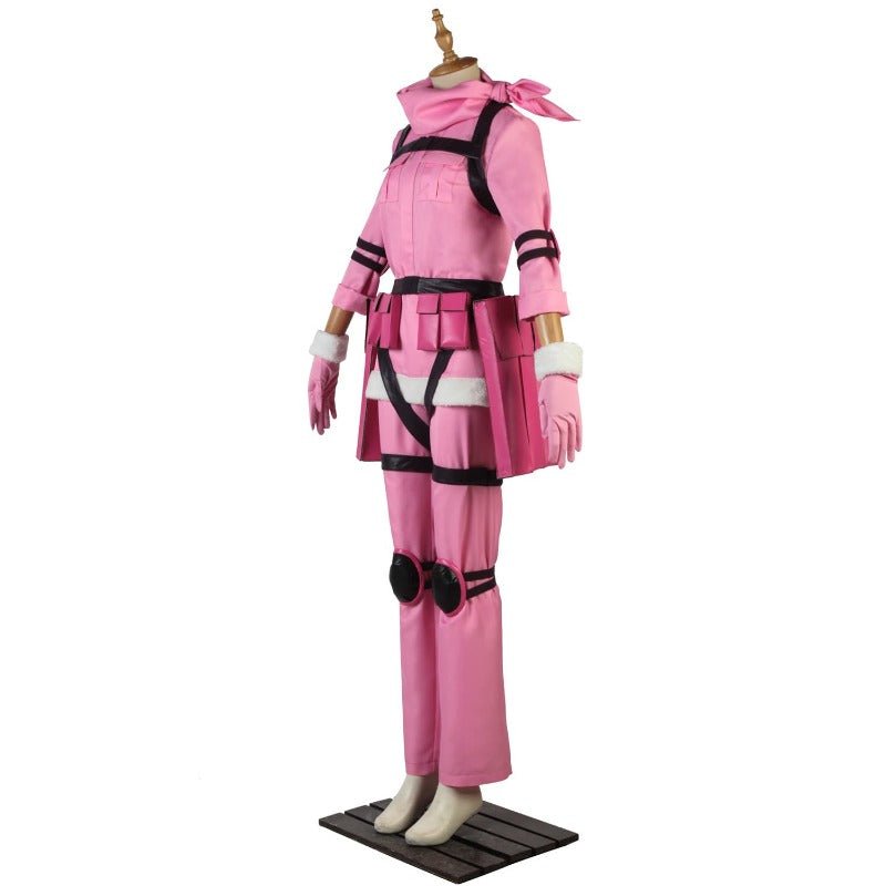 LLENN Sword Art Online GGO Cosplay Kostüm - Maßgeschneiderte Rosa Uniform
