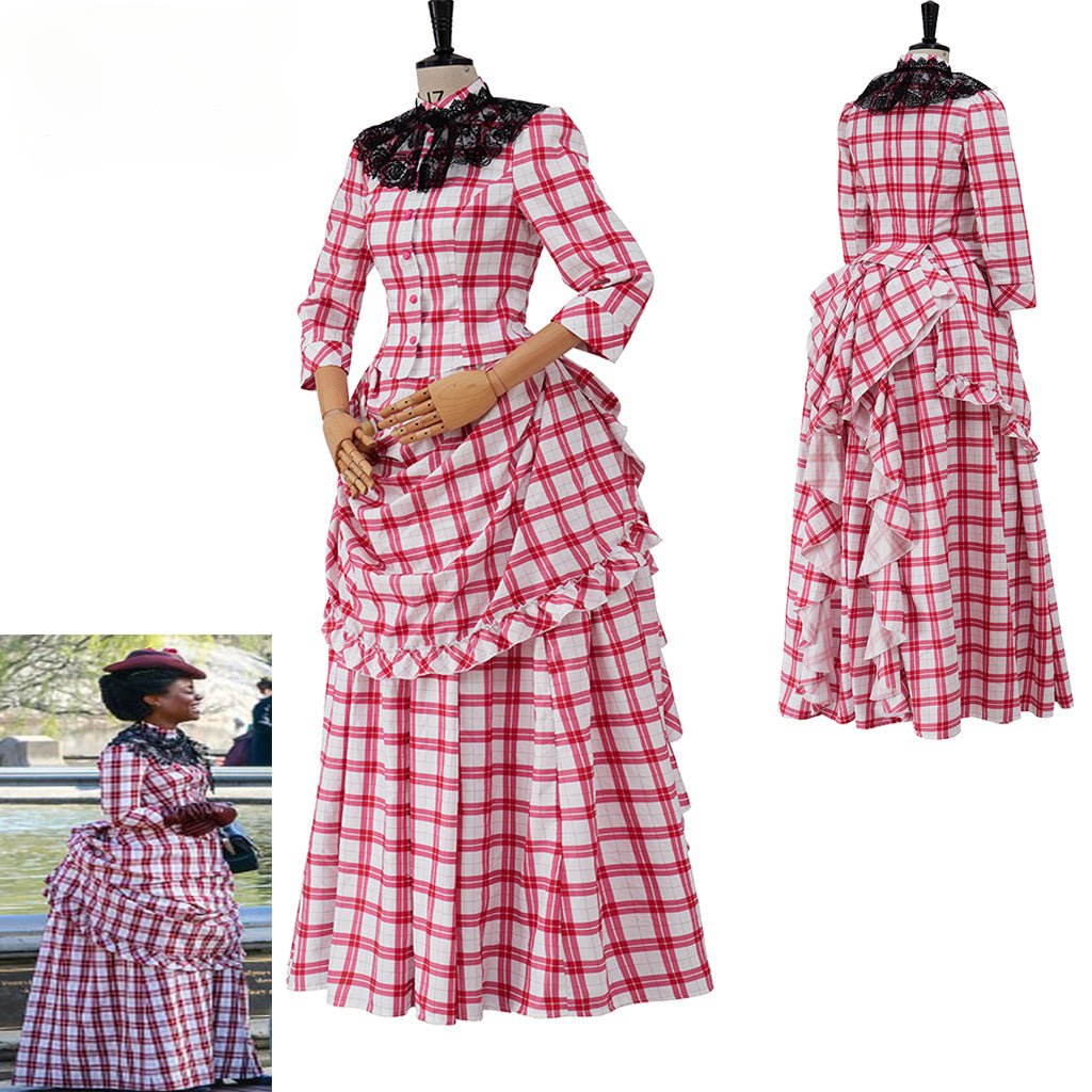 Das vergoldete Zeitalter Peggy Scott Cosplay Kostüm | 1880er Viktorianisches Bustle Kleid | Bürgerkriegs-Ära Ballkleid