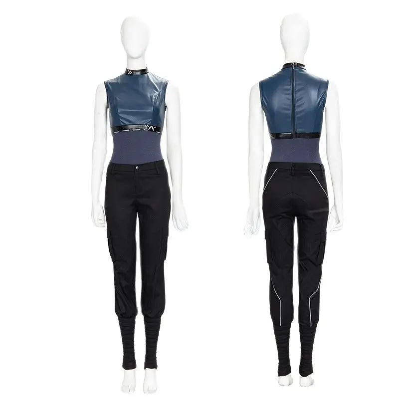 Valorant Jett Cosplay Kostüm Jacke für Frauen | Fasching & Halloween Party Outfit