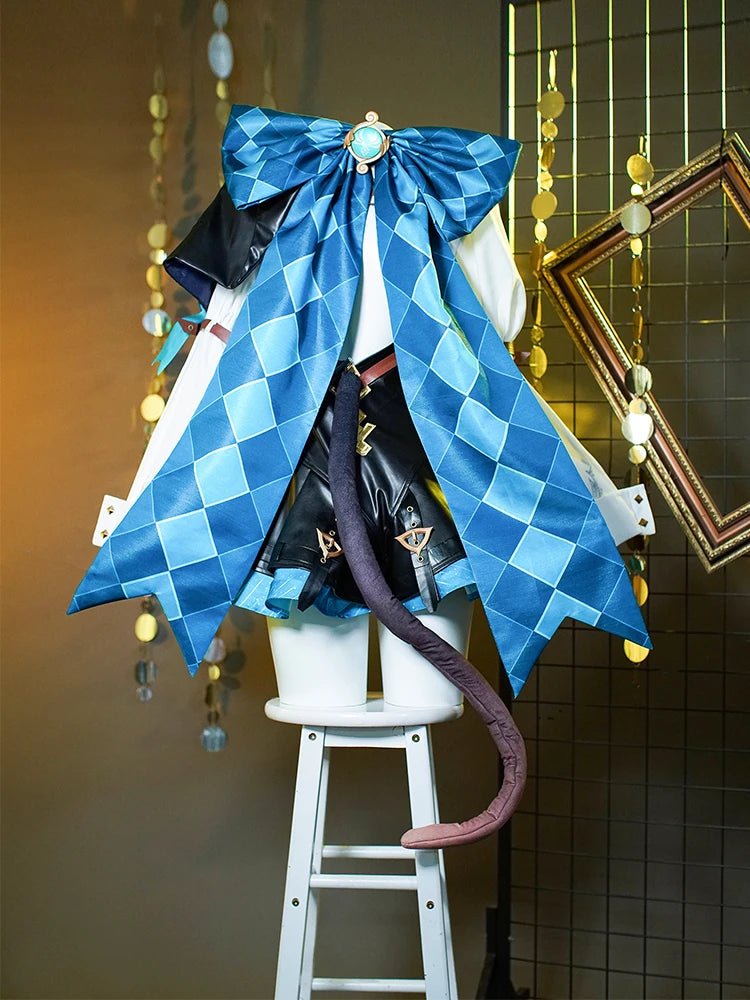 Lynette Cosplay Kostüm Spiel Genshin Impact Zwillinge Lynette Magier Uniform Halloween Damen Cosplay Kostüm Vollständiges Set