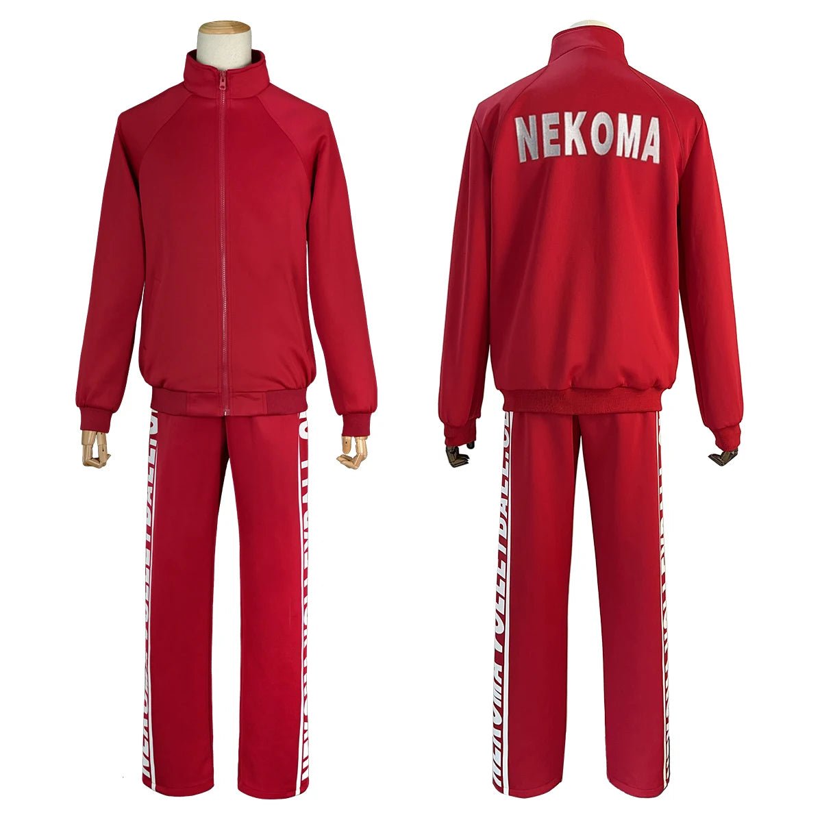 Haiky Anime Nekoma High School Uniform Kuroo Tetsuro Kozumekenma Cosplay Kostüm Stickerei Vollreißverschluss Tracksuit