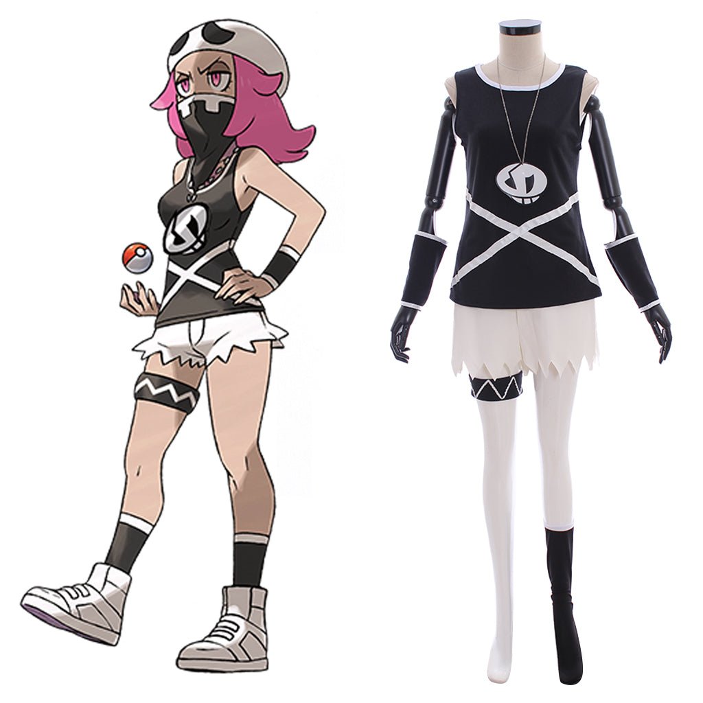 Sonne und Mond Team Skull Grunts Weibliches Cosplay Kostüm