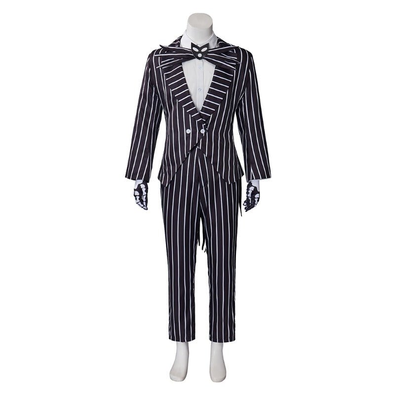 Jack Skellington Cosplay Kostüm Halloween Anzug - Jacke & Hose Outfit
