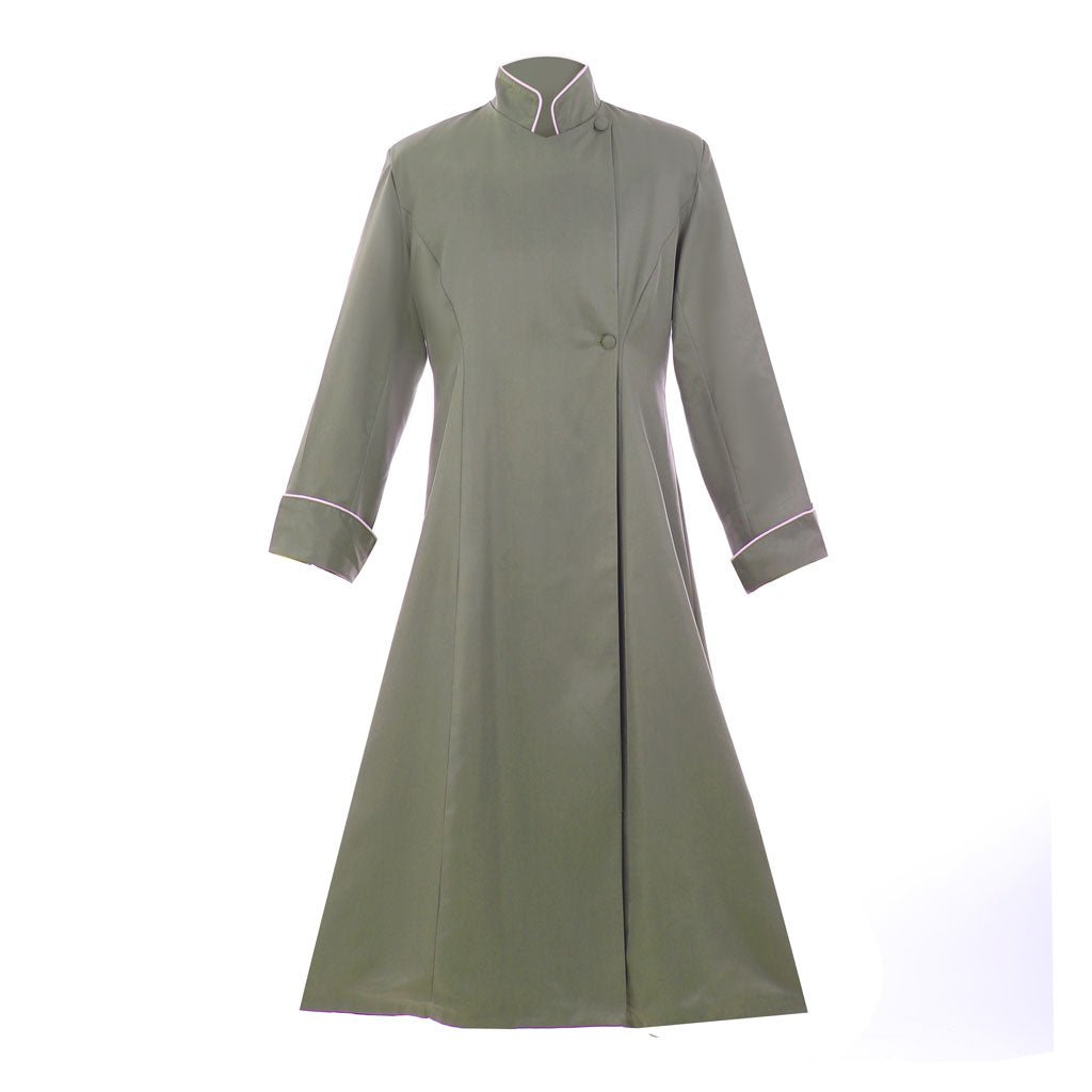 Mittelalterliche Priesterrobe Vintage Langarm Standkragen Geistliches Kostüm Katholische Kirche Religiöser Talar Halloween Mantel