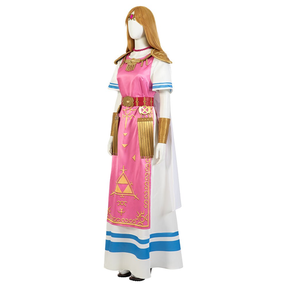 Super Smash Bros. Ultimate Prinzessin Zelda Rosa Cosplay Kostüm - Spiel Inspiriertes Outfit