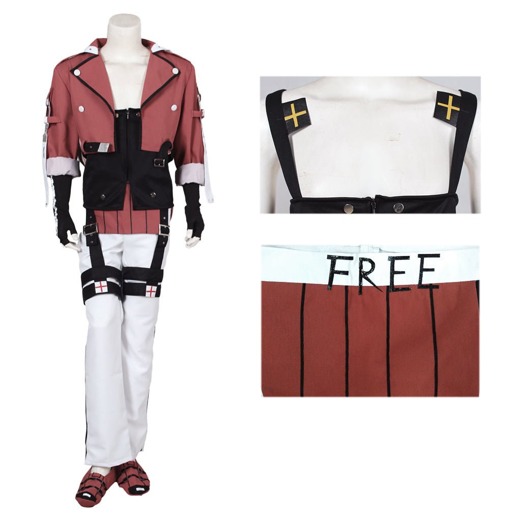Guilty Gear Xrd Sol Badguy Cosplay Kostüm – Authentisches Anime Replica Outfit