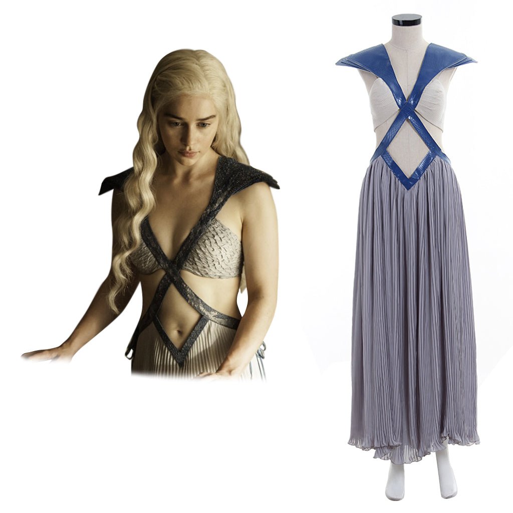 Daenerys Cosplay Kostüm Sexy Frauenkleid für Halloween Party Outfits