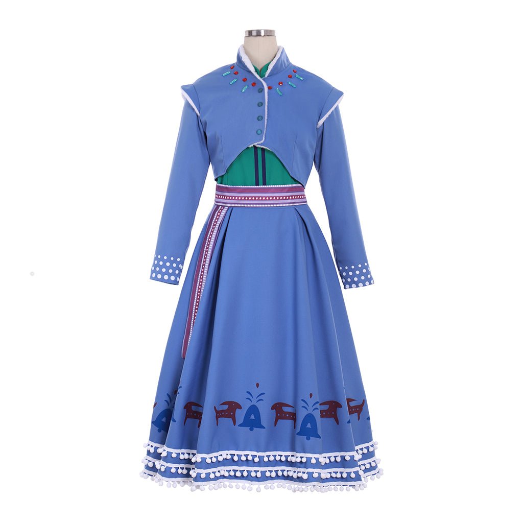 Frozen Abenteuer Anna Kostüm | Disney Prinzessin Cosplay für Halloween & Themenpartys