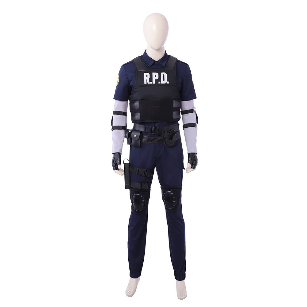 Resident Evil 2 Remake Leon S. Kennedy Cosplay Kostüm - Hochwertiges Spiel-Outfit