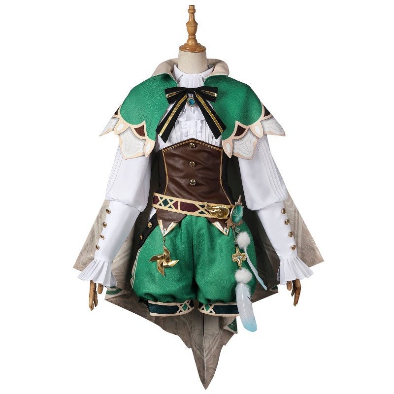 Venti Cosplay Kostüm Genshin Impact Outfit Perücke Chinesischer Stil Halloween Kostüm für Frauen