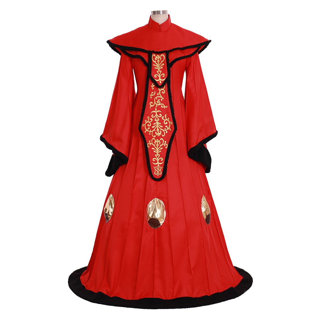 Königin Padme Amidala Cosplay Kostüm | Maßgeschneidertes rotes Kleid für Veranstaltungen