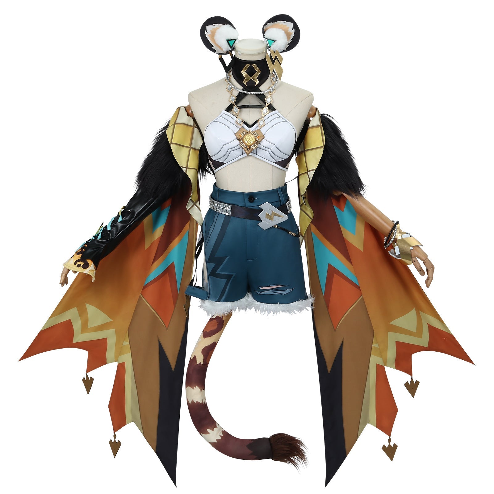 Genshin Impact Natlan Cosplay Kostüm - Xilonen Rollerblading Panther Mädchen Outfit