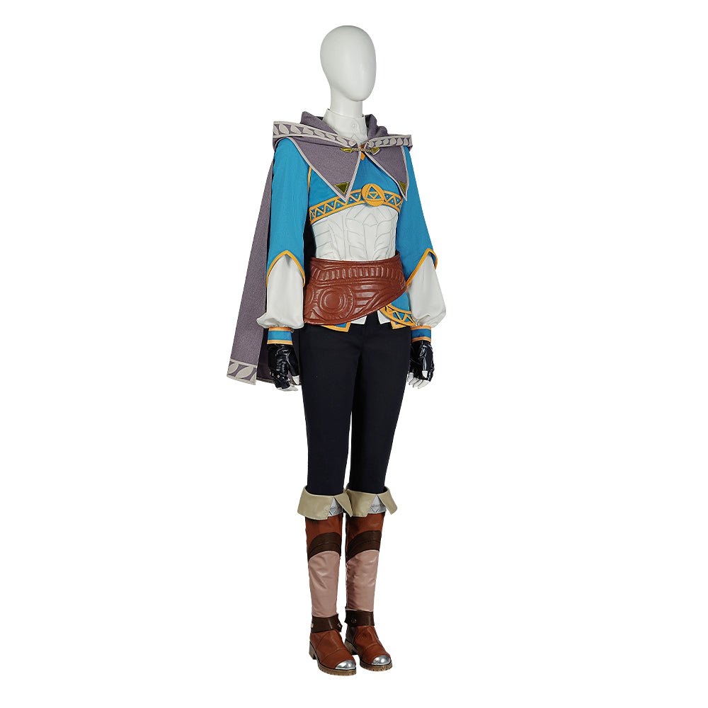 Tränen des Königreichs Prinzessin Zelda Cosplay Kostüm – Elegantes Outfit inspiriert von Zelda für Halloween, Partys und Sammler
