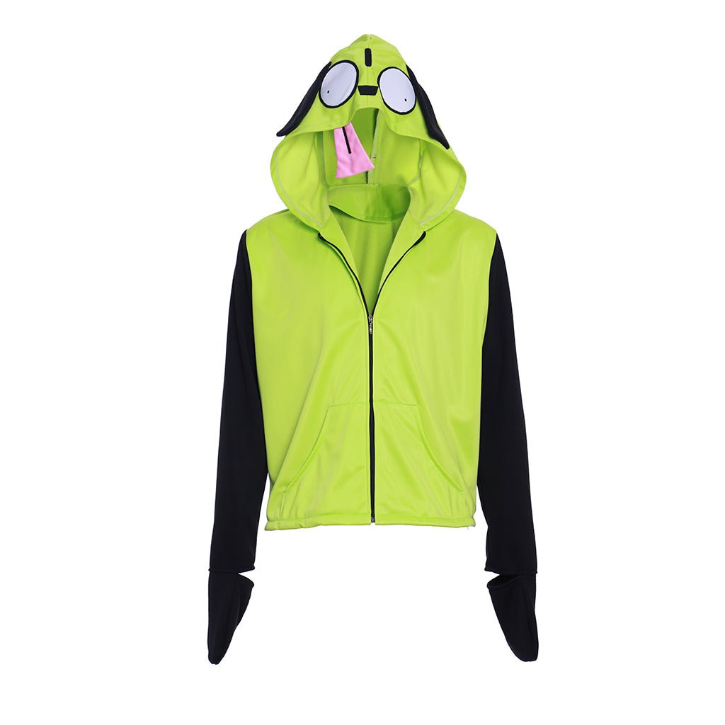 Invader Zim Gir Hoodie Casual Hooded Zip-Up Jacke Sweatshirt für erwachsene Männer