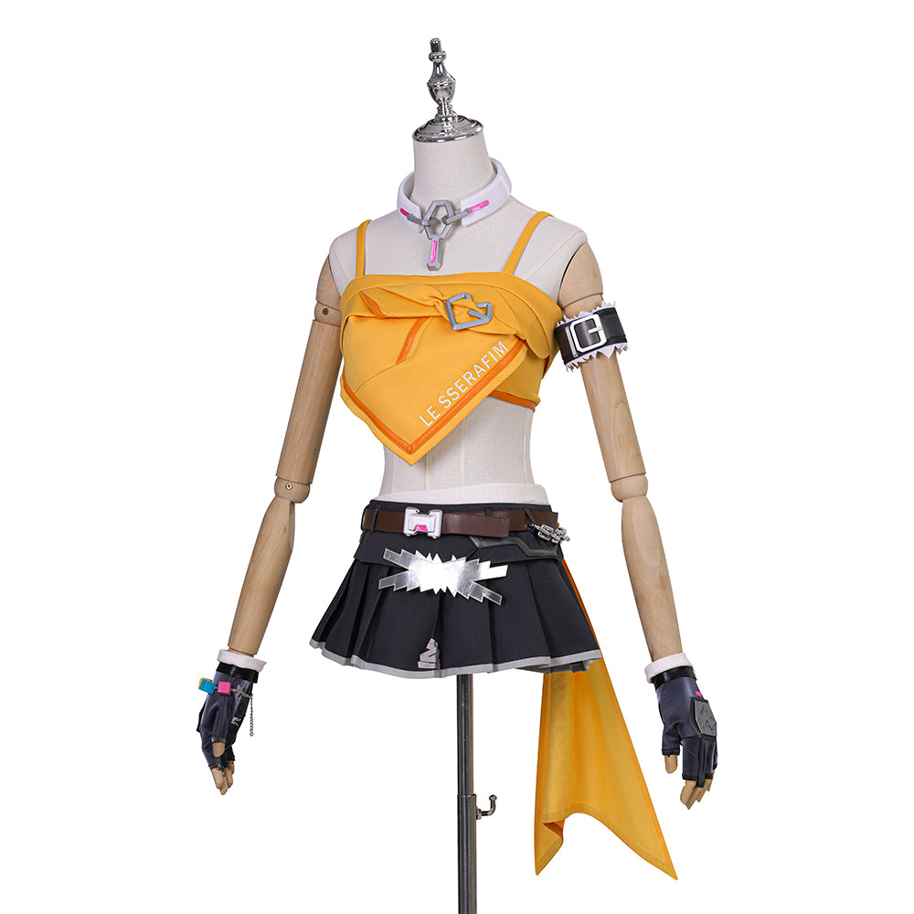 《Overwatch 2》x LE SSERAFIM Zusammenarbeit—Mercy Cosplay Kostüm