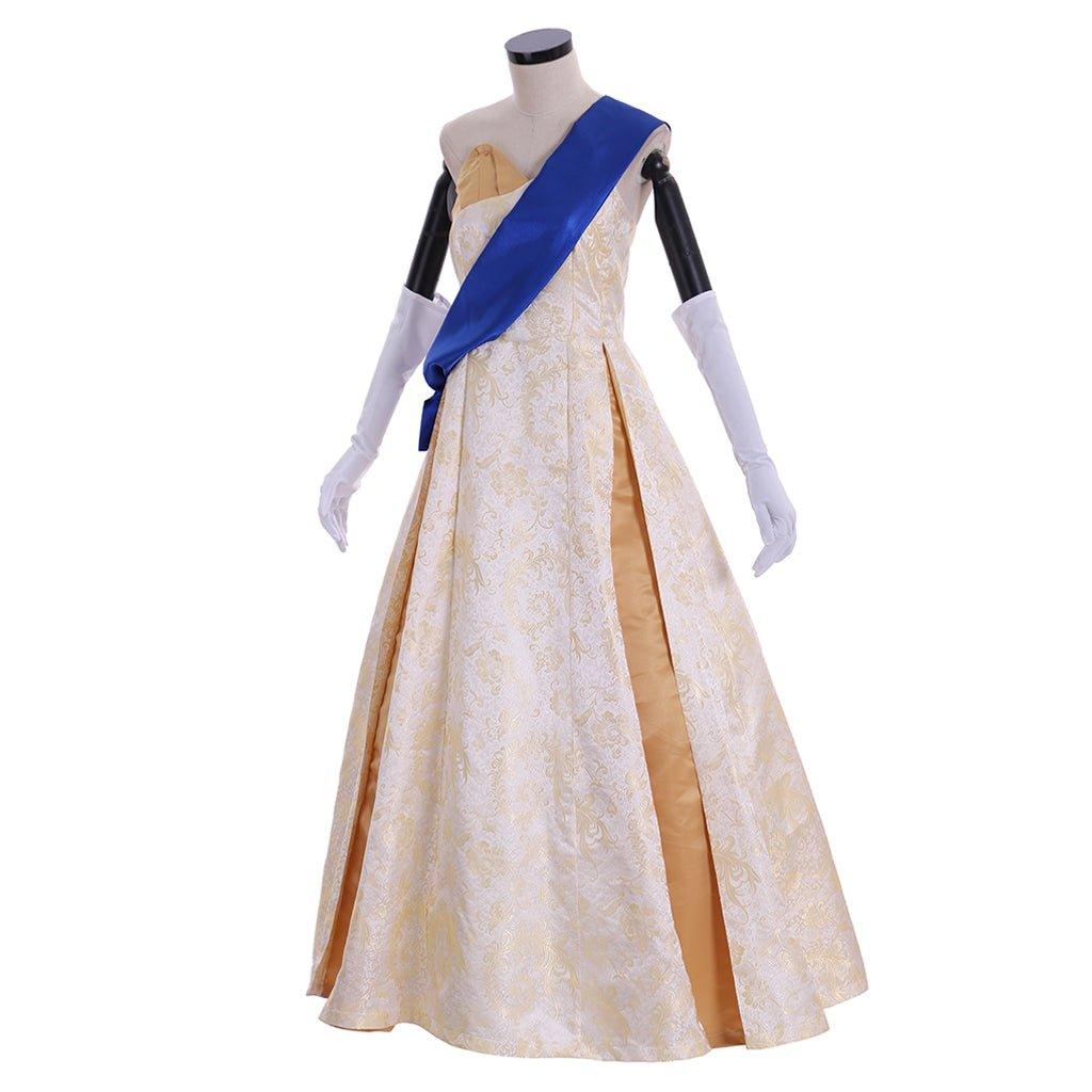 Krone Staffel 2 Königin Elizabeth Ballkleid Cosplay Kostüm | Prinzessin Brautkleid für Frauen