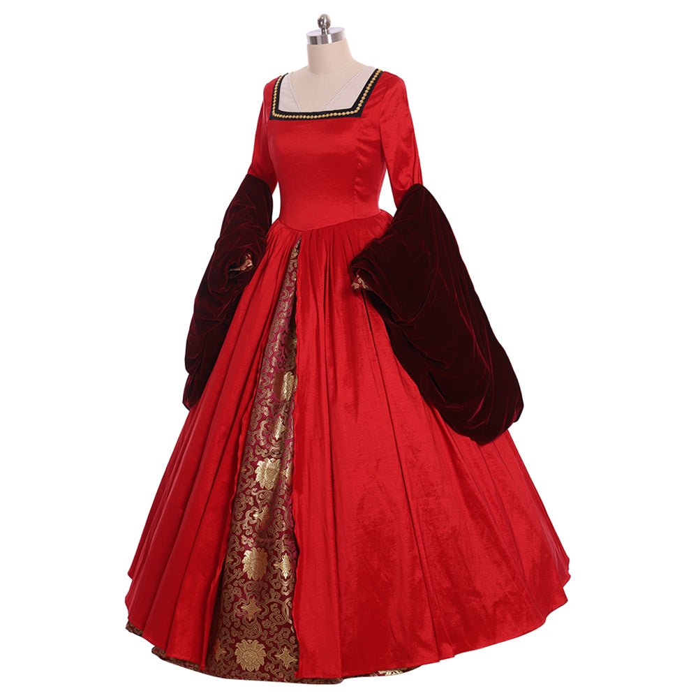 Viktorianisches Königin Elizabeth Tudor Kleid | Anne Boleyn Stil Cosplay Kostüm für Renaissance Veranstaltungen