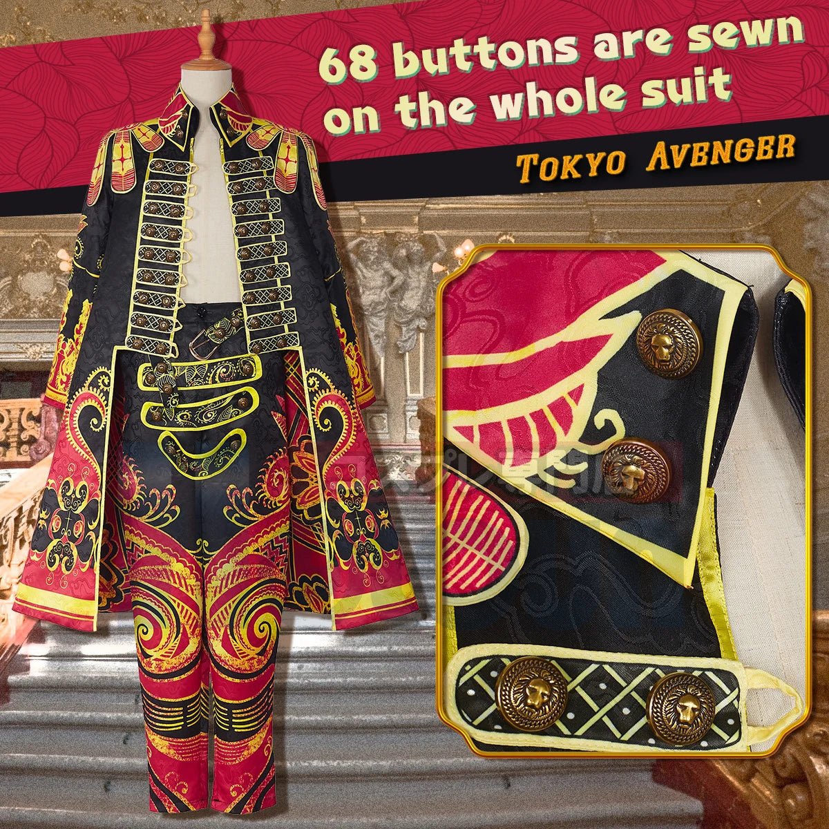 Tokyo Anime Manjiro Sano Mikey Cosplay Kostüm Band 24 Manga Cover Charakter Mantel Halloween Weihnachten 2XL