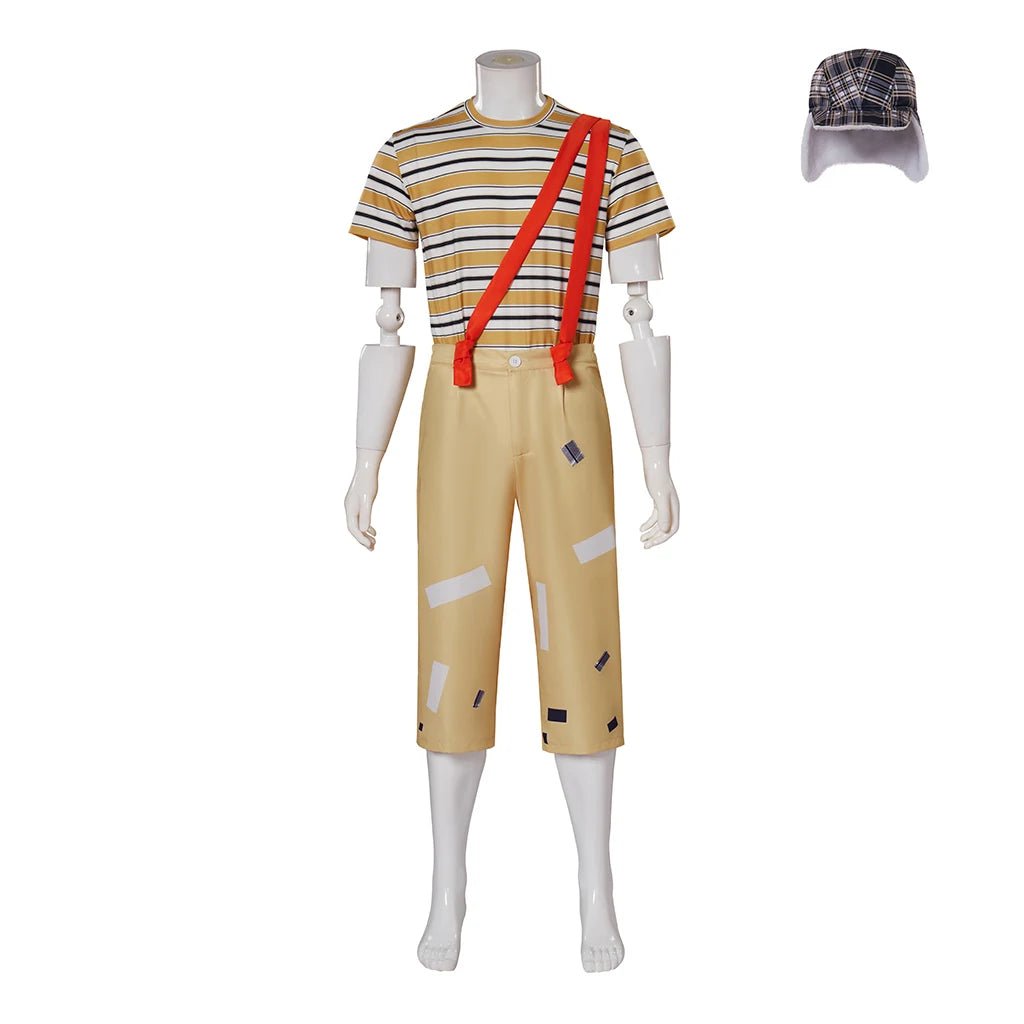 Mexikanische TV-Serie El Chavo Del Ocho Kostüm Männer Gestreiftes Volles Set für Herren Halloween Outfits