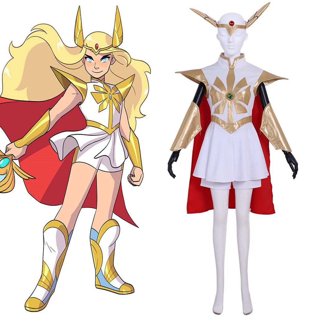 Anime She-Ra Prinzessin der Macht She-Ra Cosplay Kostüm Kleid Umhang
