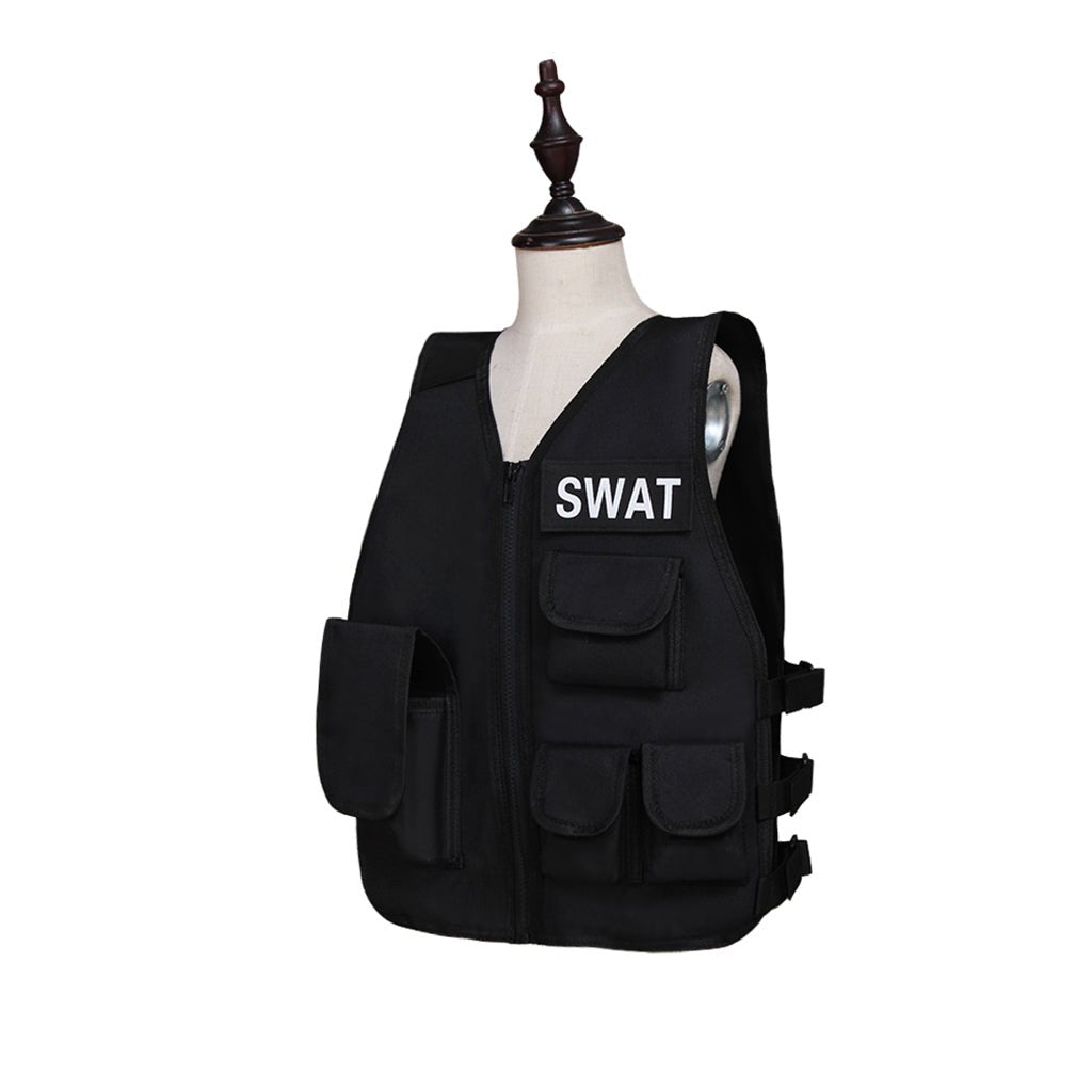 Militärische Airsoft Weste für Kinder, Tarnung Jagdweste, Taktisches Cosplay Kostüm, Scharfschützen CS Kriegsspiel Weste