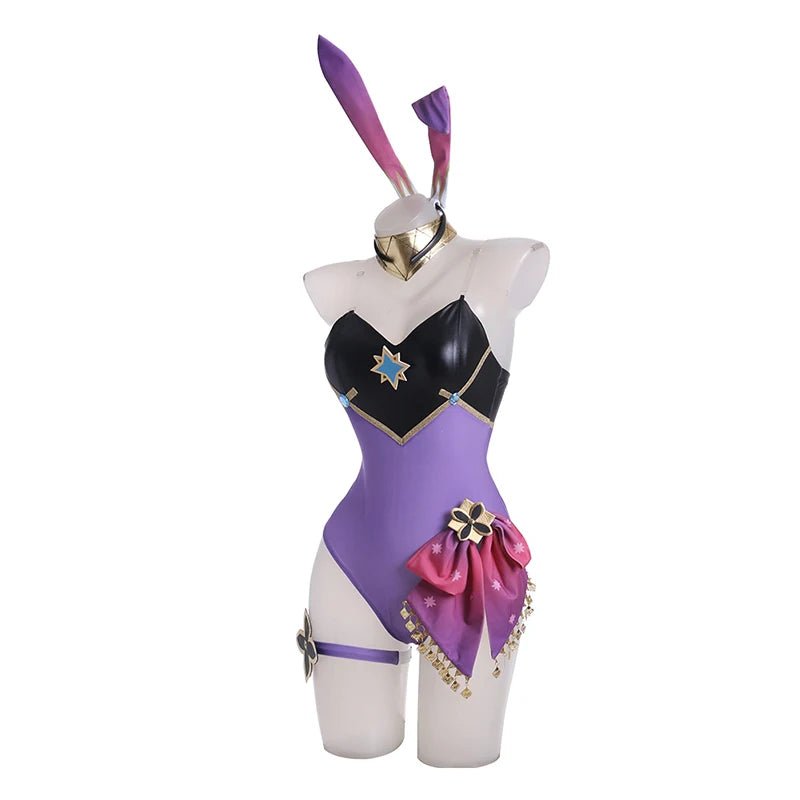 Dori Bunny Girl Kostüm Genshin Impact Dori Bunny Anzug Damen Jumpsuit Dori Lila Uniform Vollständiges Set