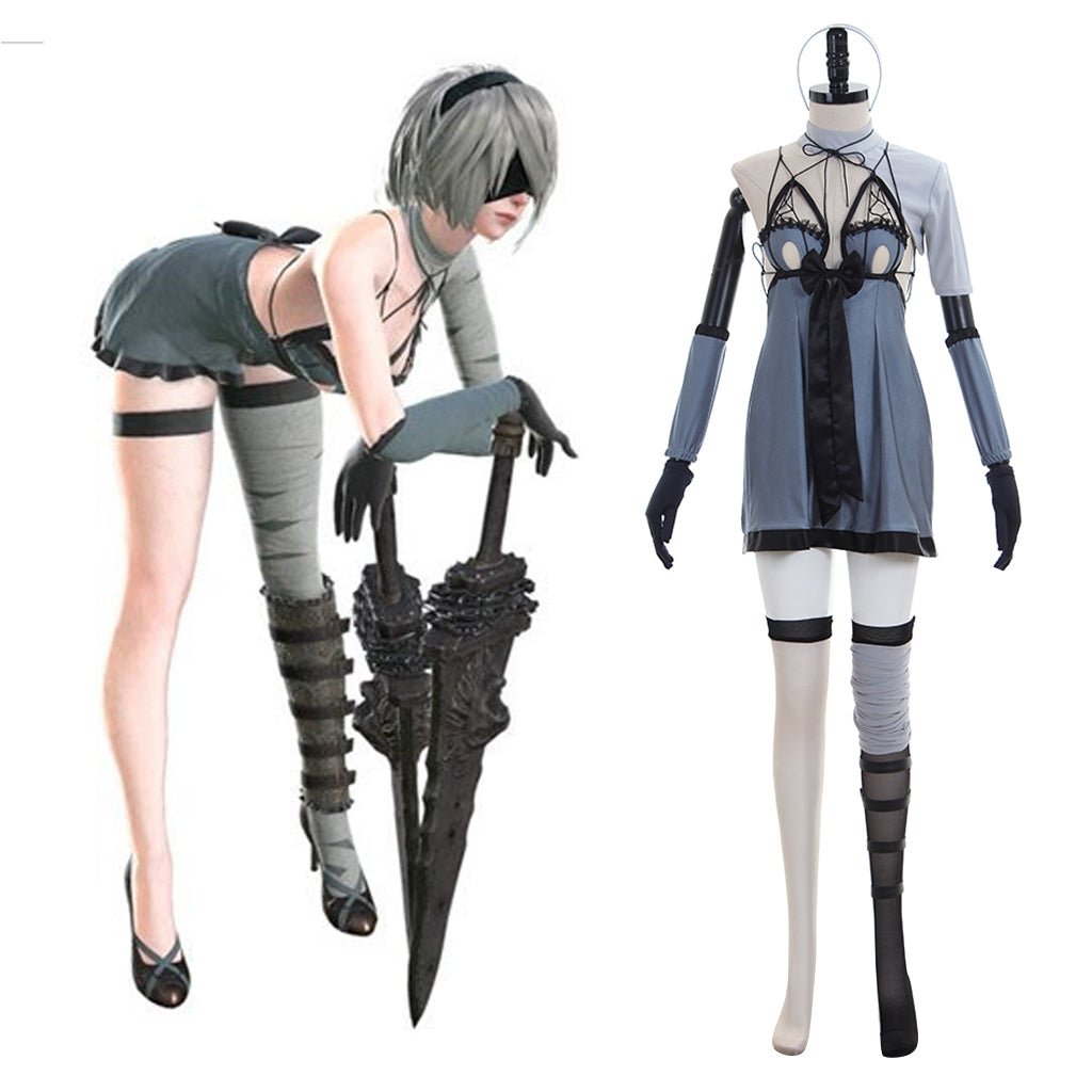 2B NieR Automata Cosplay Kostüm | Spielcharakter Rollenspiel Outfit