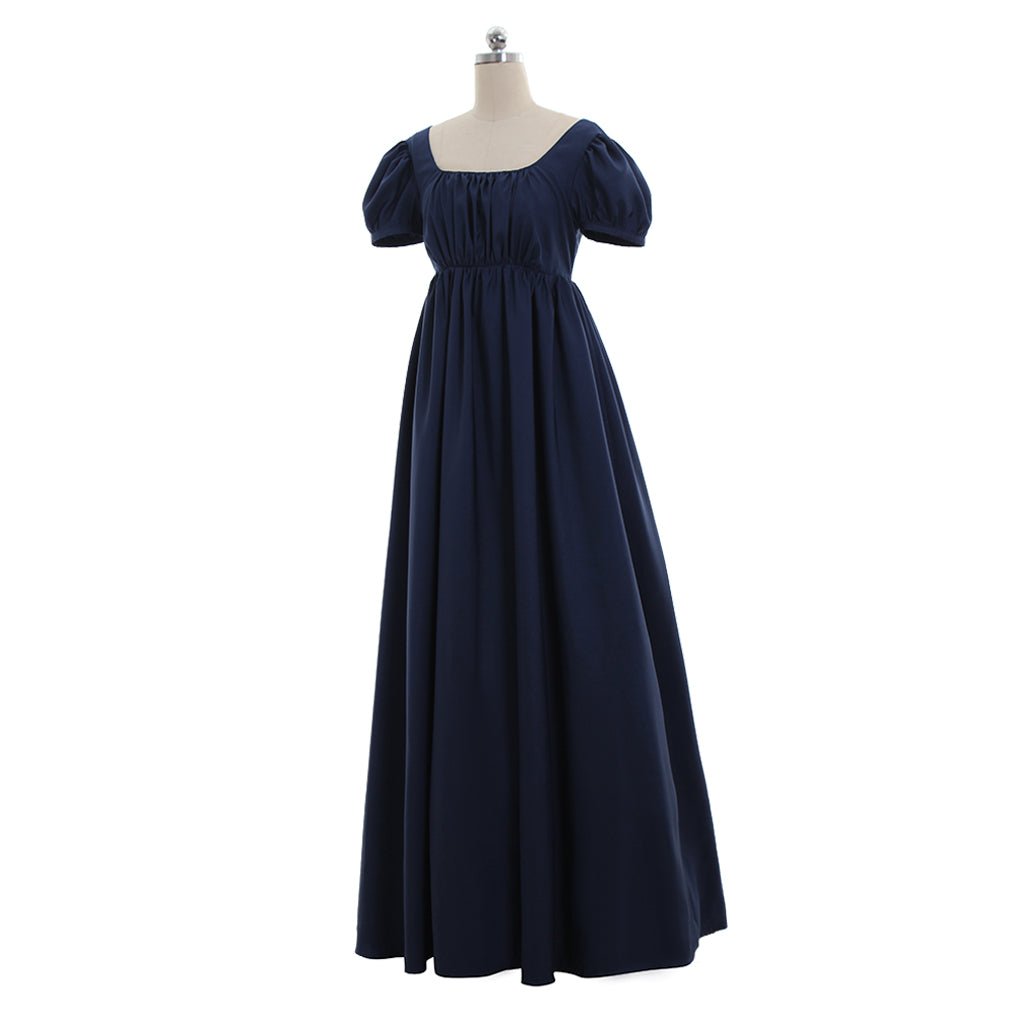 Regency Purple Kleid Mittelalter Renaissance Adeliger Tee Party Abendkleid Frauen Theater Bühnenkostüm