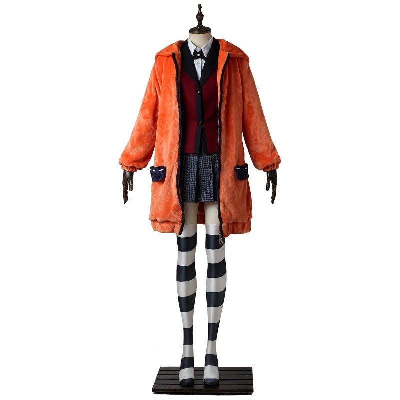 Kakegurui Yumeko Jabami Cosplay Kostüm - Japanische Schulmädchen JK Uniform für Fans