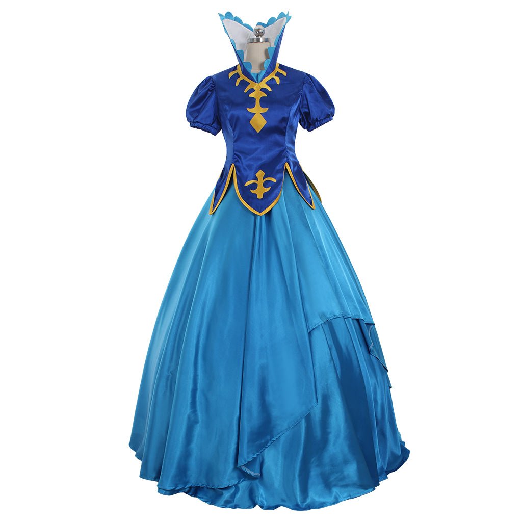 Fairy Tail Juvia Lockser Cosplay Kostüm - Blaues Lolita Party Kleid