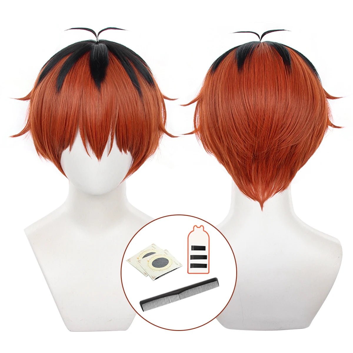 Frieren Beyond Journey's End Anime Stark Cosplay Perücke Rose Netz Synthetische Faser Verstellbare Größe Halloween Weihnachtsgeschenk