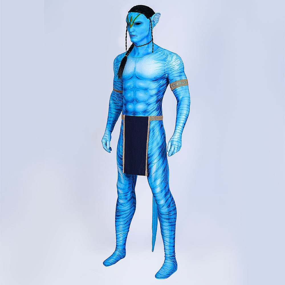 Jake Sully Cosplay Kostüm - Avatar: Der Weg des Wassers Männliches Krieger Outfit für Halloween & Events