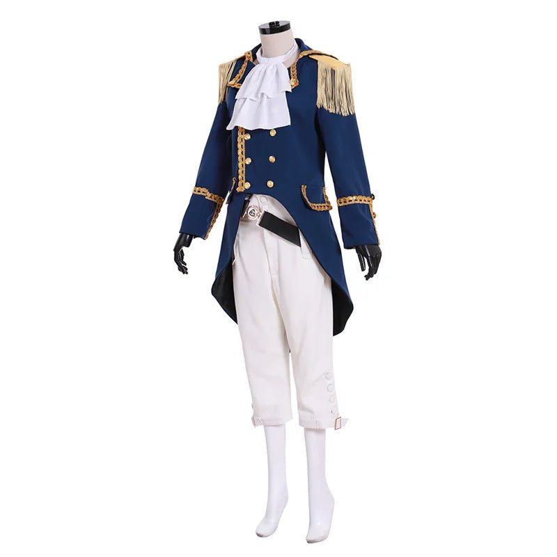 Hamilton Marquis de Lafayette Cosplay Jacke - Gotischer Aristokraten Frack & Kolonialuniform