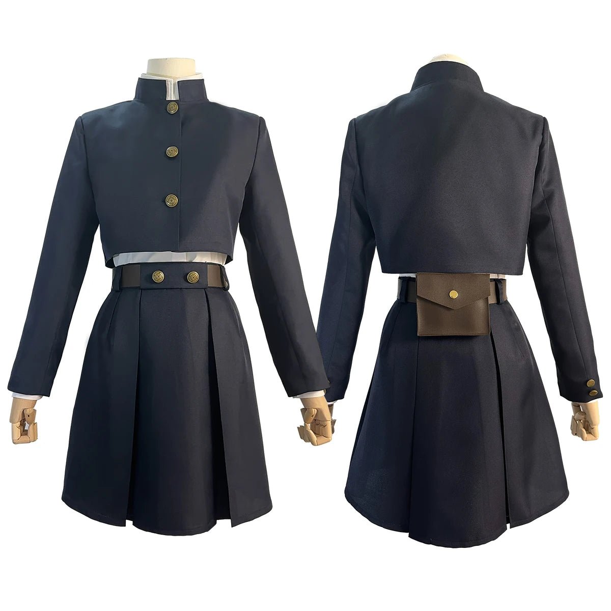 Jujutsu JJK Manga Anime Kugisaki Nobara Cosplay Kostüm Perücke Jacke Rock Rose Netz Synthetik Halloween Weihnachten