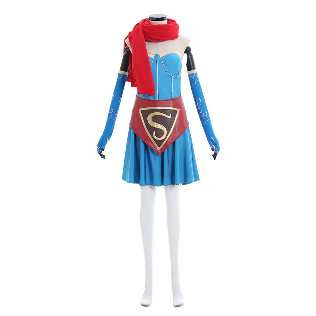 Supergirl Bombshell Cosplay Kostüm | DC Comics Superhero Outfit für Halloween