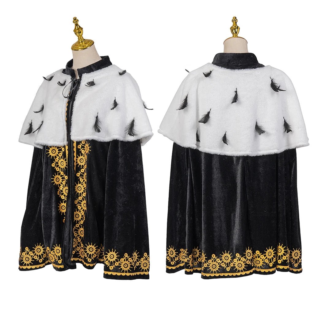 Königlicher Prinz Cosplay Cape - Luxuriöser Mittellanger Mantel für Halloween & Karneval