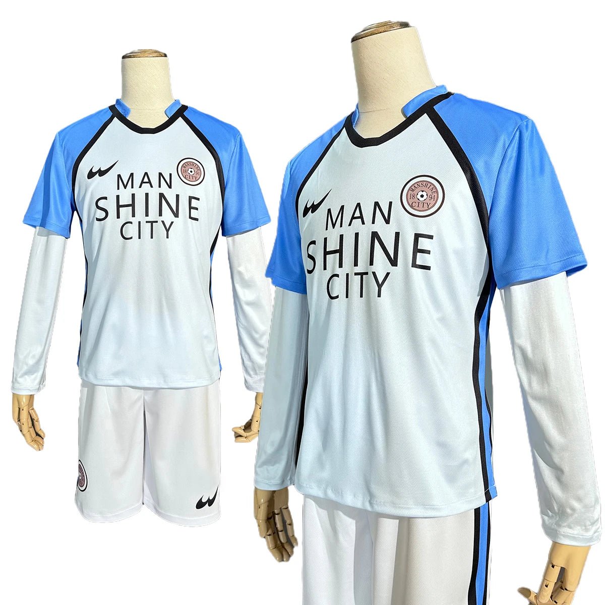 Blue Lock Anime Cosplay Kostüm Perücke MAN SHINE CITY Nagi Reo Mikage Chigiri Rose Net Fußball Soccer Uniform Täglicher Sport