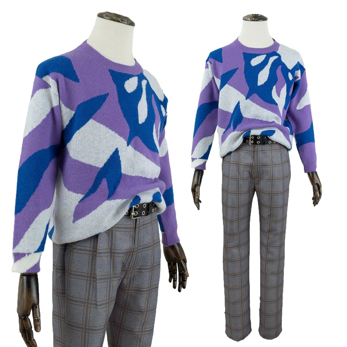 Blue Lock Anime Reo Mikage Cosplay Kostüm Perücke Alltagssweater Hose Outfit Rose Netz Synthetische Faser Geschenk