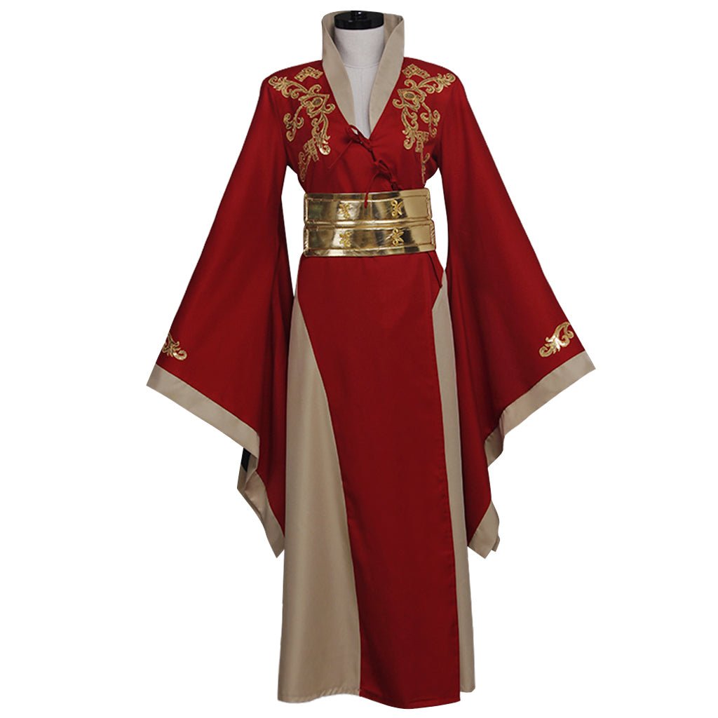 Game of Thrones Königin Cersei Lannister Kleid Cosplay Kostüm Rot Damenkleid