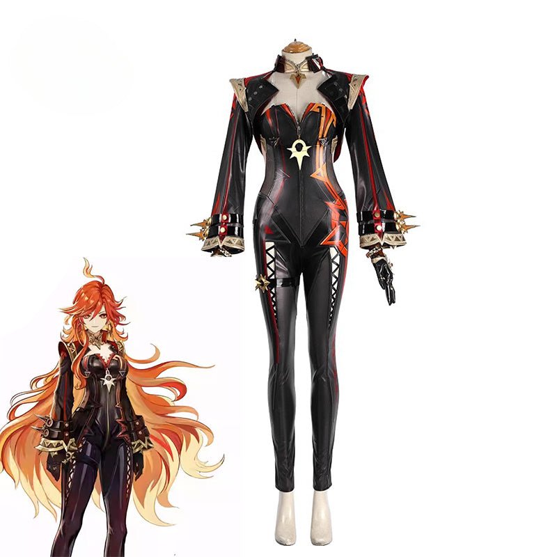 Genshin Impact Pyro Archon Mavuika Cosplay Kostüm Frauen Jumpsuit Halloween Party Outfit Vollständiges Set