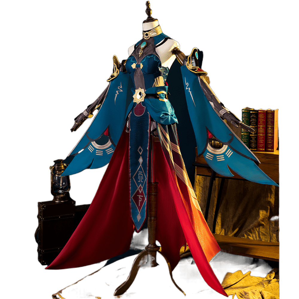 Honkai Star Rail Perücke für S, Xueyi Richter Cosplay Kostüm Set mit Zubehör