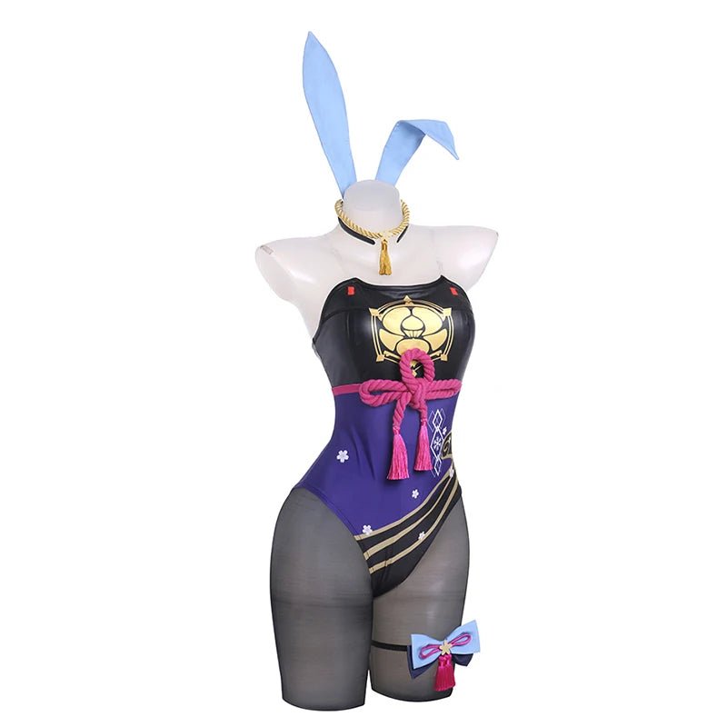 Kamisato Ayaka Bunny Girl Kostüm Neu Original Genshin Impact Bunny Anzug Damen Overall Komplettset