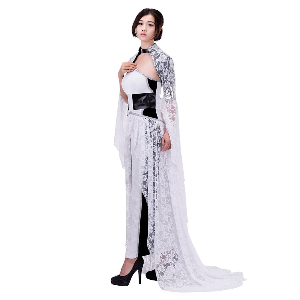 Final Fantasy XV Lunafreya Nox Fleuret Cosplay Kostüm Abendkleid für Frauen