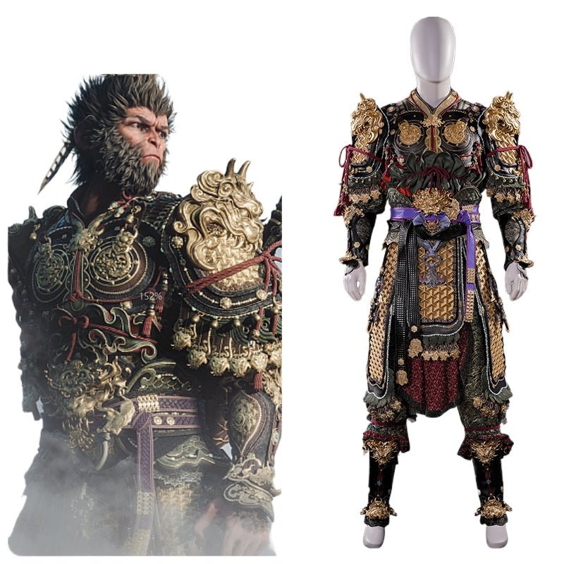Black Myth Wukong Cosplay Kostüm für Männer | Qitian Dasheng Destiny Man Anzug