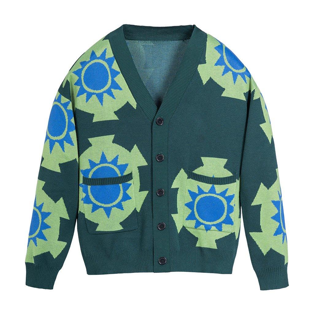 Anime Roronoa Zoro Cosplay Kostüm | Zoro Cardigan Kimono Grüner Pullover | Gestrickte Jacke Mantel für Männer & Frauen