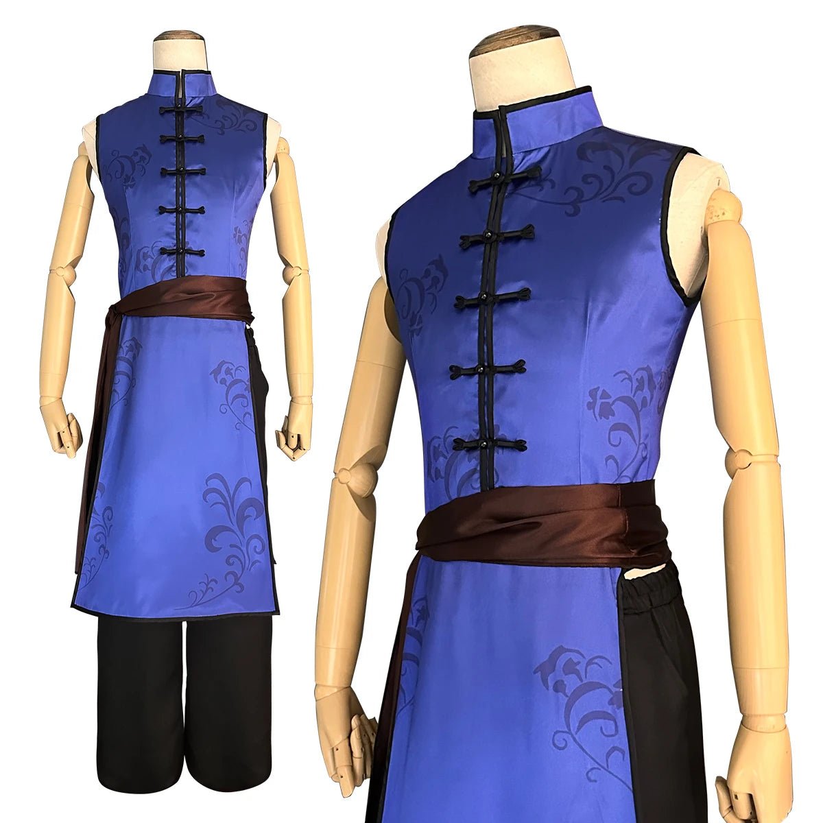 Blue Lock Anime Kaiser Cosplay China Kostüm Kung Fu Tang Anzug Perücke Rose Netz Synthetische Fasern Verstellbare Größe Geschenk Party