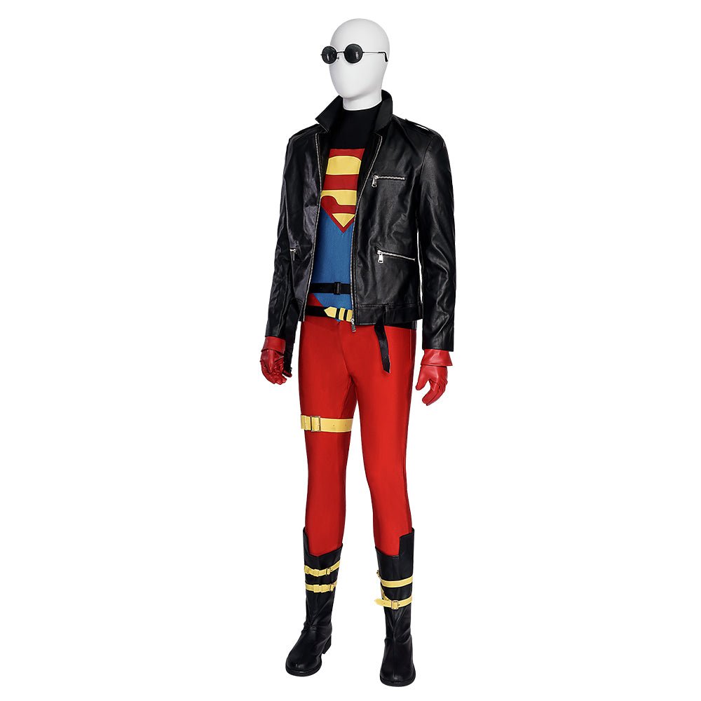 Superboy Halloween Cosplay Conner Kent Kostüm Set ohne Schuhe