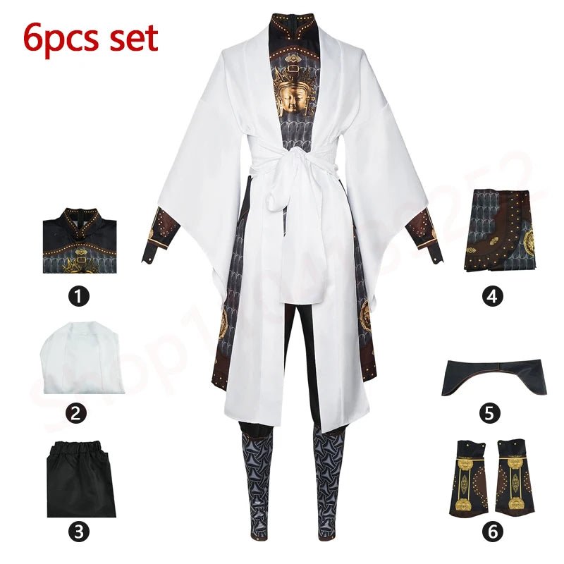 Erlang Shen Cosplay Kostüm – Black Myth Wukong Yang Jian Kampfanzug | Spiel Rollenspiel Halloween Outfit für Erwachsene