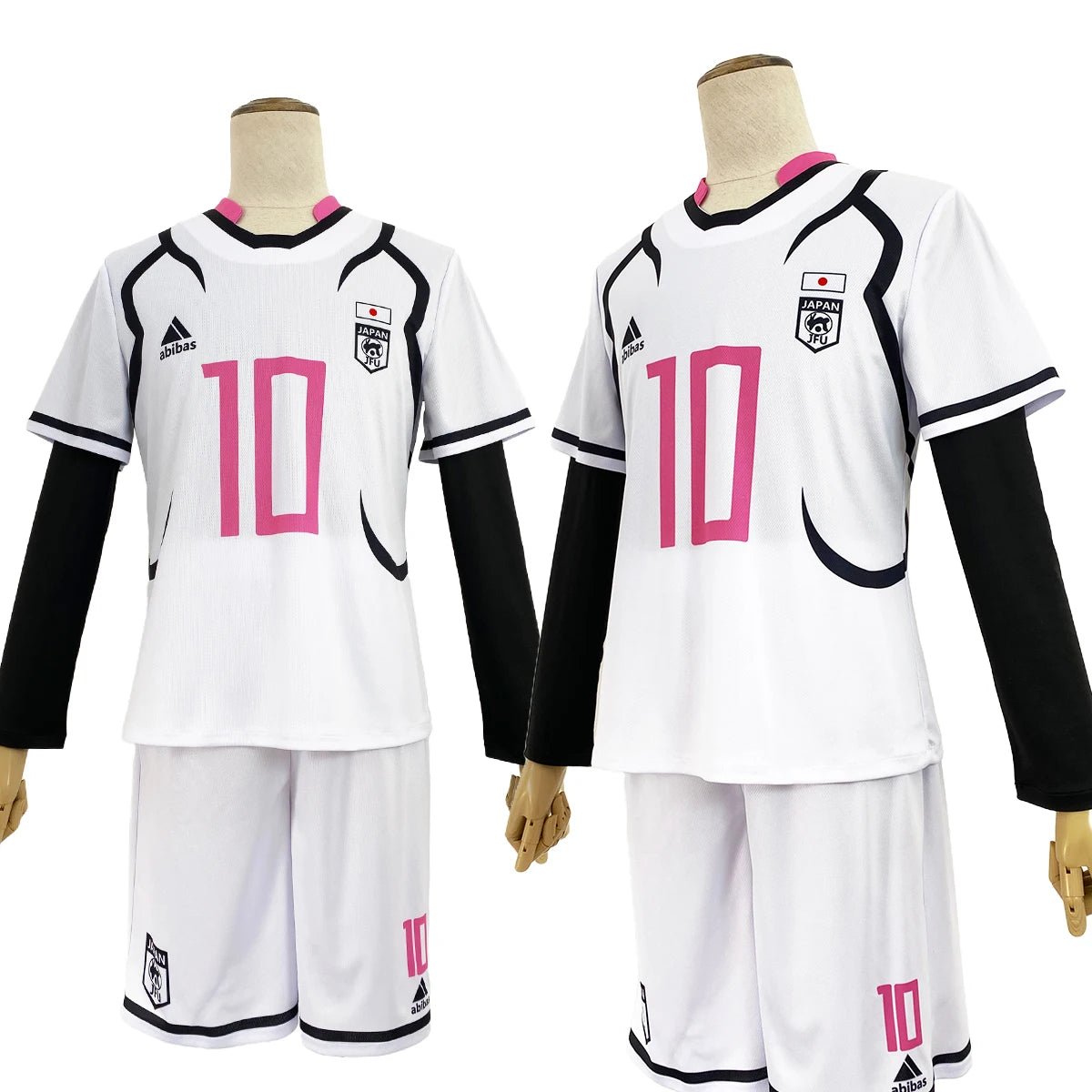 Blue Lock Anime Sae Shidou Aiku Shuto Sendo Cosplay Kostüm Perücke U20 Fußball Uniform Rose Netz Synthetik Halloween Geschenk