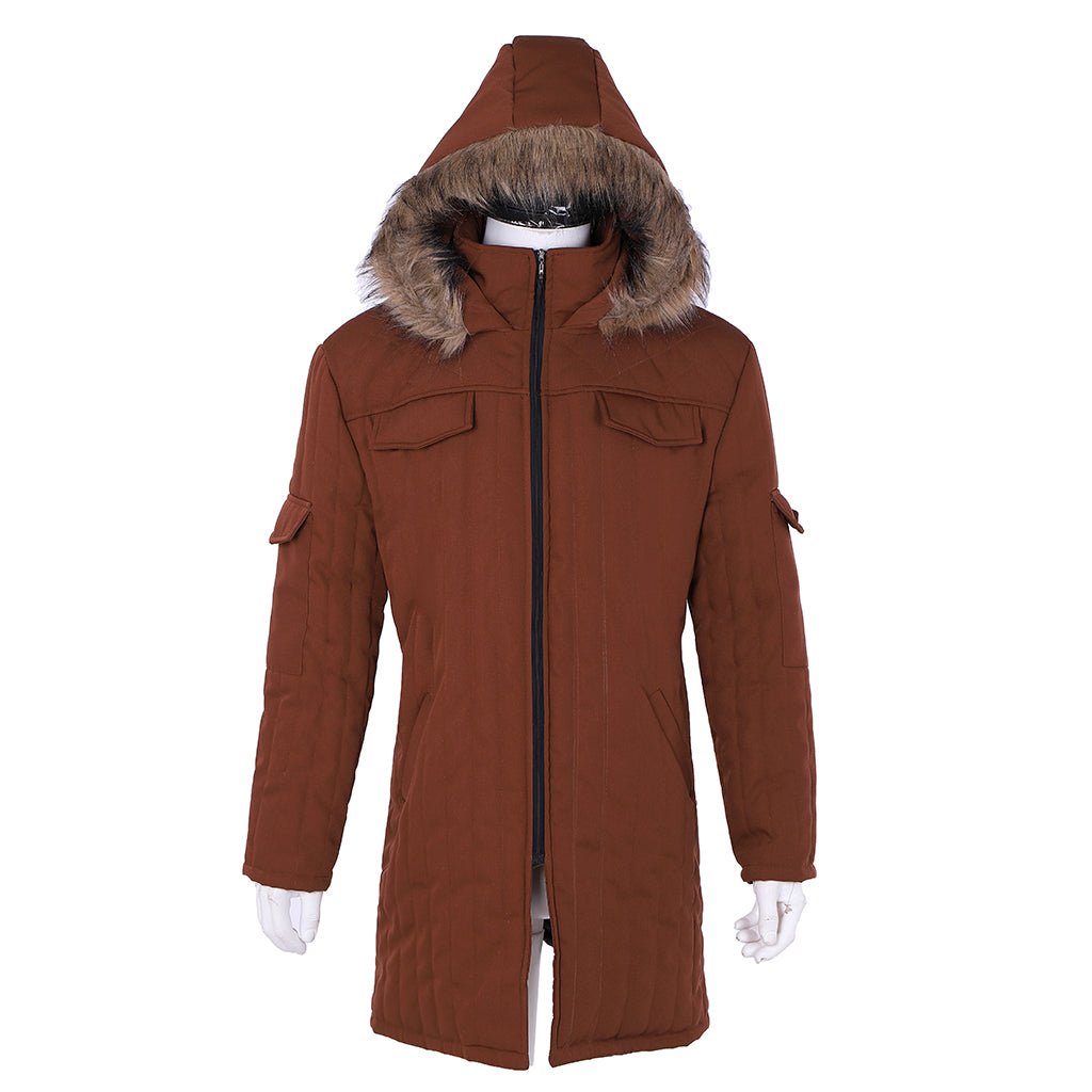 Han Solo Cosplay Winterjacke Kostüm für Männer - Ideal für Halloween, Karneval und Cosplay-Events | Silberkönig